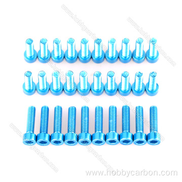 Hot selling aluminum 6063 m3-m6 hex socket screw